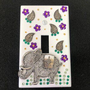 💕2/$25💕 Elephant Light Switch Plate Cover Handcrafted